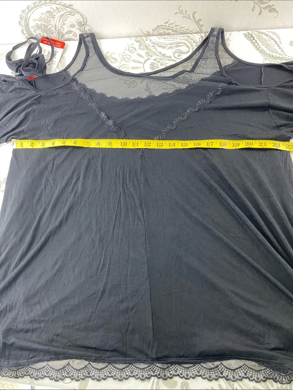Shirley of Hollywood Black Jersey Knit Sleepshirt (Plus Size)
